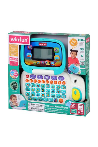 WINFUN Laptop Let's Learn Bilingual For Babies,