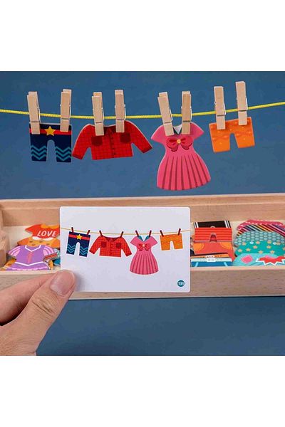 Micostore Joc De Potrivire Si Asociere, Puzzle Pentru Copii, Usuca Hainele, Dry Clothes