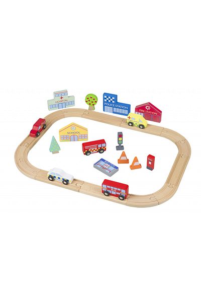Orange Tree Toys Κύκλωμα Επαγγελματικών Οχημάτων,