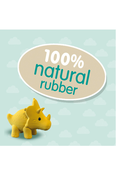 SES Creative Παιδικό παιχνίδι μπάνιου - Triceratops - 100% φυσικό καουτσούκ