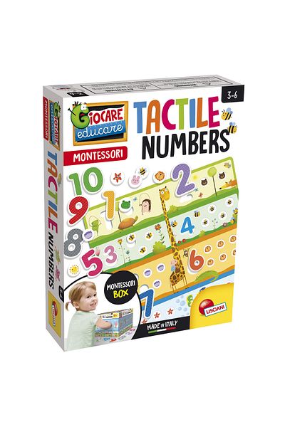 Lisciani Montessori Tactile Game - Let's Count and Have Fun
