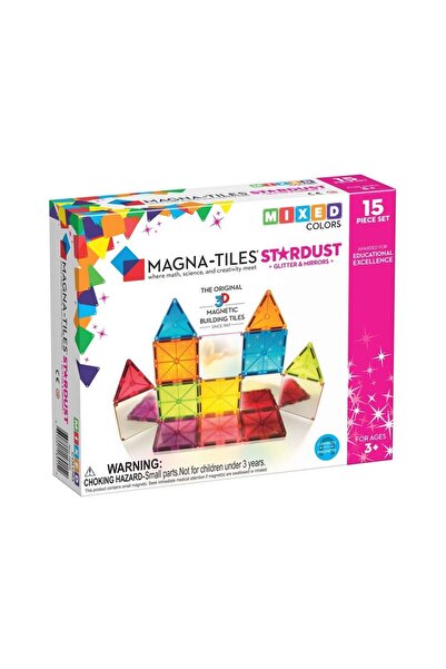 Magna Tiles Magna-tiles - Sclipici și Oglindă - 15 Bucăți