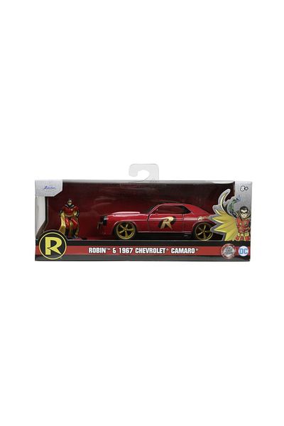 Simba Jada Batman Robin Figure Set and 1967 Chevrolet Camaro Diecast Car 1:32 Scale