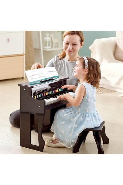 Hape Children's Wooden Toy - Black High Electronic Piano