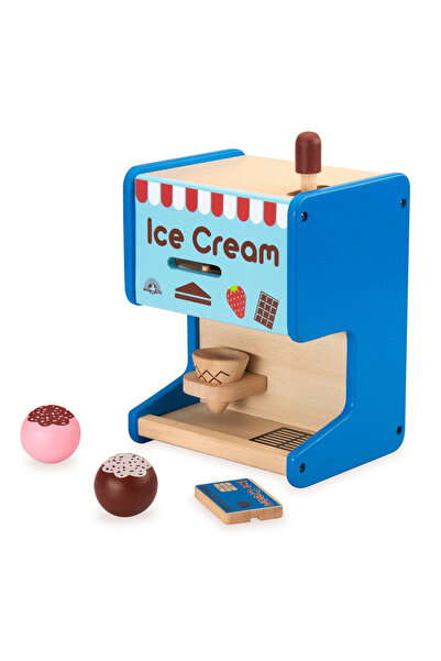 Wonderworld Aparat De Inghetata Din Lemn Cu Accesorii,