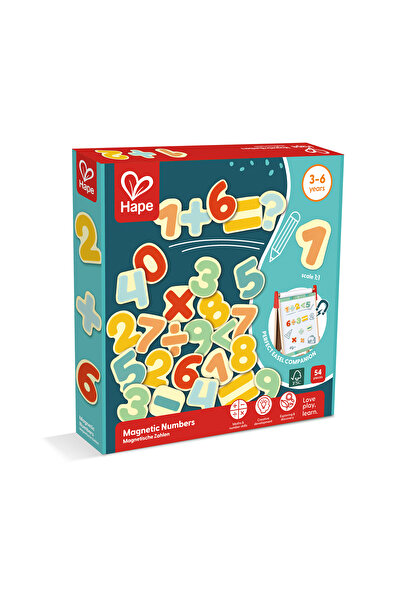 Hape Jucărie din lemn - Magneți cu numere (54 BUCĂȚI)