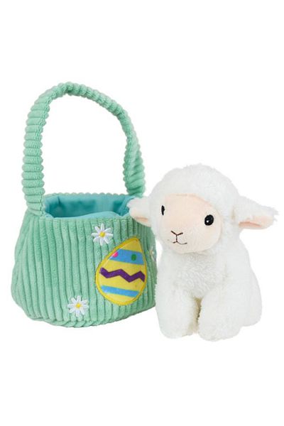 Jemını Plush Easter Toy Jemini In Basket 12cm Lamb