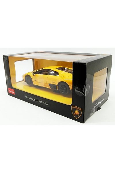 Rastar Lamborghini Murcielago Lp670-4 Yellow Diecast Car 1/24 Scale