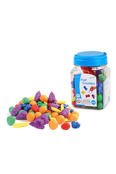 Edx Education Set Pentru Sortat,48 Fructe Colorate,senzatie Tactila Cauciucat...