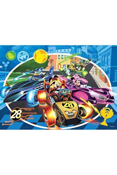Lisciani Coloring Puzzle - Mickey On The Run (24 PIECES)