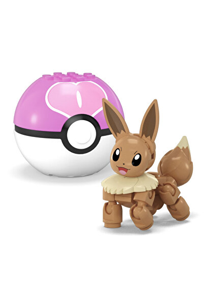 mattel Pokemon Mega Set Two Balls Charmander And Eevee 40 Pieces