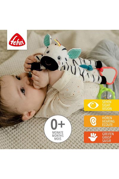 Fehn Dobabydoo Senzorická hračka pro miminka - Zebra