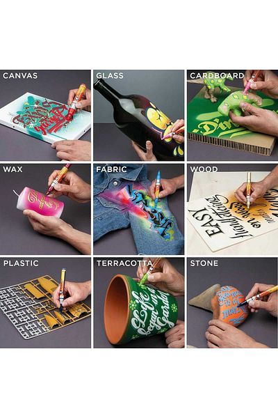 Molotow Acrylic Paint Marker, Dual Tip 1.5 And 4 Mm, One4all, Twin Pumpmarkers, 48 Colors
