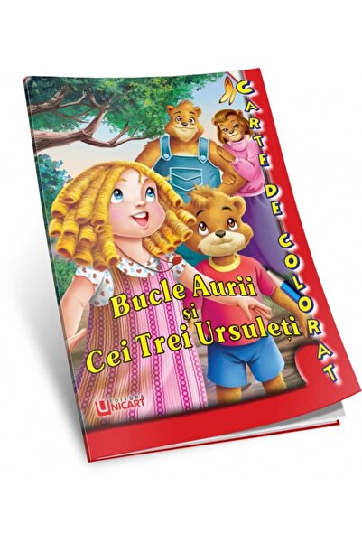 unicart Carte de colorat Goldilocks și cei trei urși - a5