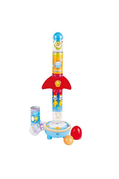 Hape Stacking Toy - Rocket With Fan And Numbers