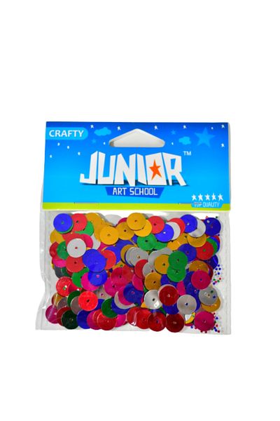 Junior Set de paiete colorate, 14 gr, 10 mm, accesorii de artă și meșteșuguri pentru copii