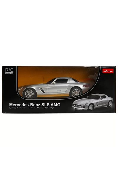 Rastar REMOTE CONTROL CAR MERCEDES-BENZ SLS AMG SILVER SCALE 1 TO 24
