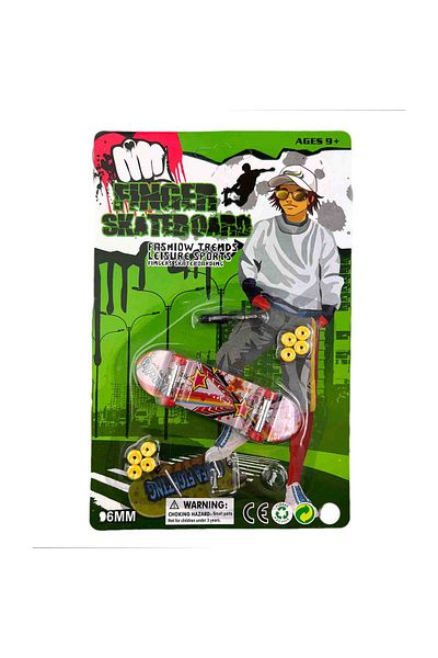 Micostore Mini Finger Skateboard With Spare Wheels And Screwdriver, 9 Cm