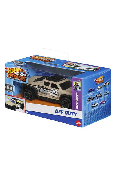 mattel Hot Wheels Metal Car With Pull Back System Off Duty 1:43 Scale