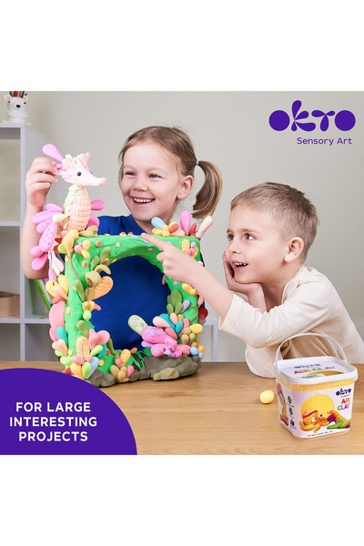 OKTO Modelovací hlína Air Clay, 200g, - modrá