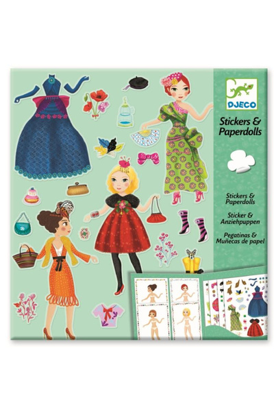 djeco Abtibilduri Reutilizabile Si Repozitionabile, Moda,