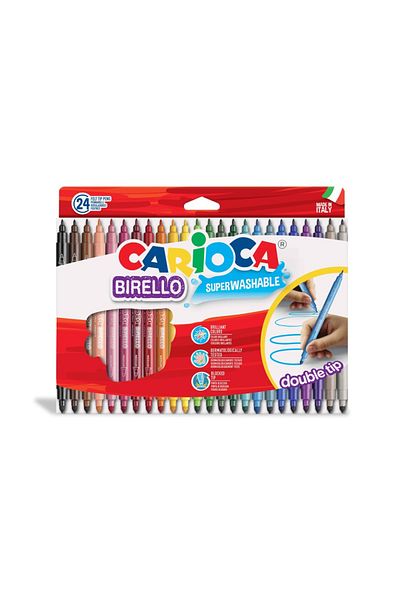CARIOCA Carioci Cu Varf Dublu, Birello 24 Buc / Set