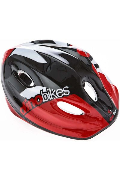 Dino Bikes Cască de siguranță neagră și roșie