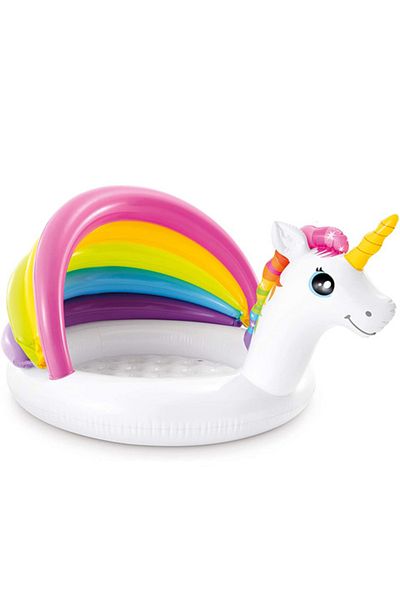 Intex Piscina Gonflabila Copii Si Bebe, , Unicorn, 45 Litri, 127 X 102 X 69 Cm