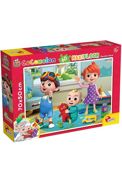 Lisciani Maxi Coloring Puzzle - Cocomelon and the Bear (60 PIECES)