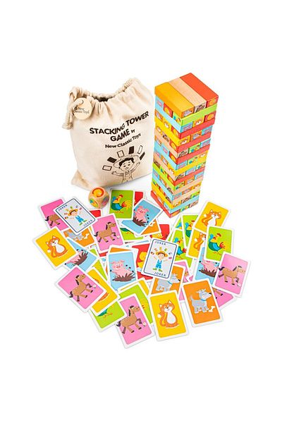 New Classic Toys The Unstable Tower - Wooden Piece Game