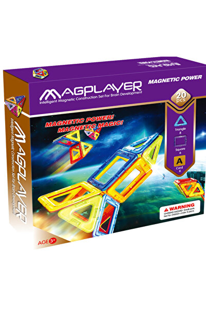 Magplayer Magnetická stavebnice - 20 dílků