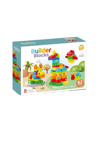 Bufnitel Set De Constructie Steam - Animalute (62 PIESE)