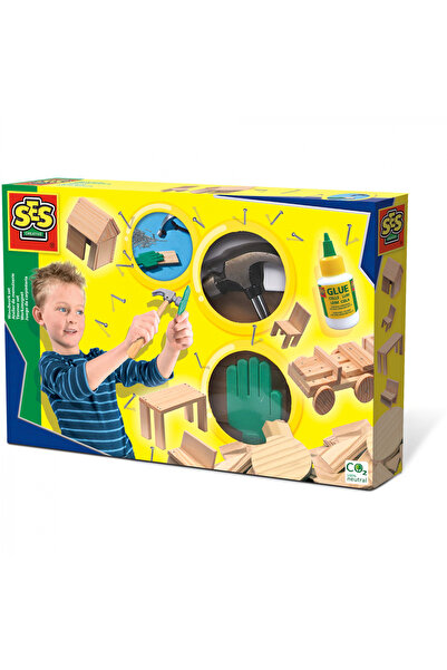 SES Creative Set creativ - Construcții din lemn
