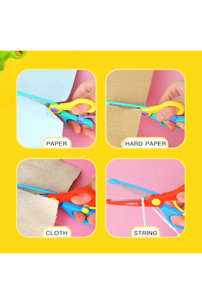 Mideer Children's Round Head Scissors, Stainless Steel, 13 Cm,