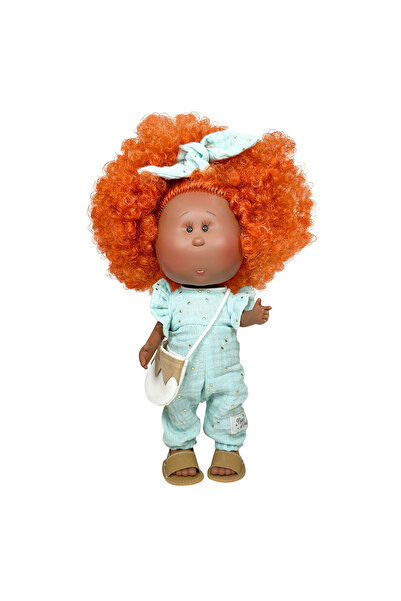 OEM Păpușa Nines D'onil, Mia, cu păr portocaliu creț, afro, cu articulații, c...