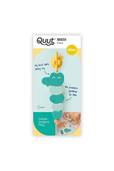 Quut Toys Beedi Croco, Σετ 5 Σχήματα Αφρού για Μπάνιο