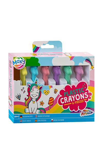 Moxy Set of 6 Plastic Pencils - Unicorns