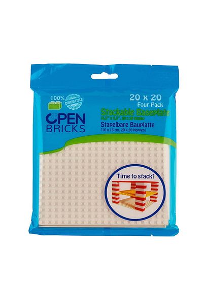 OEM Toy - Construction Sets - White Tiles 20x20 (4 PCS)