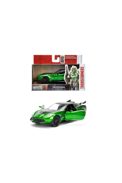 Simba Jada Transformers Masinuta Metalica Chevy Corvette Scara 1:32