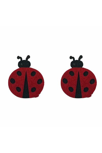 Micostore Felt Gargoyles, with adhesive, red/black, 3.8 cm, 2 pcs/set, art & craft accessories for children
