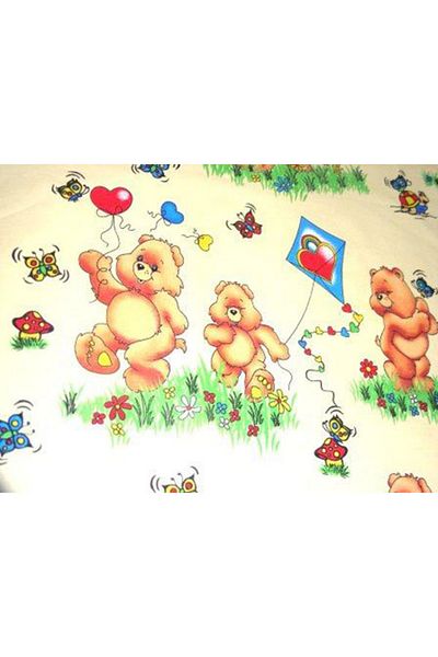 Hubners Playful Bear 5-piece Crib Bedding Set Cream