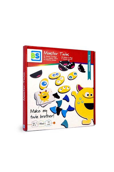 BS Toys Monster Twins, Joc De Potrivire Cu Provocari