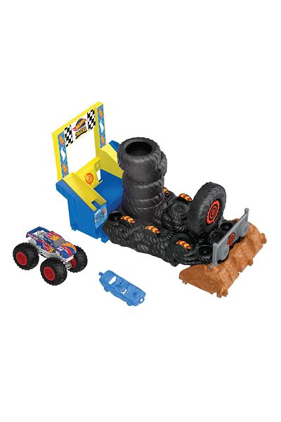 mattel Hot Wheels Monster Trucks Entry Challenge Arena Smashers Provocarea Smash Race