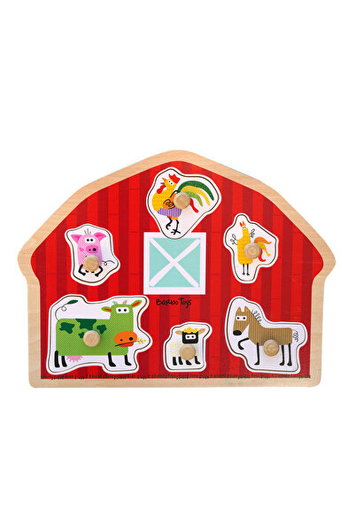 Barbo Toys Ξύλινο Παζλ - Σπιτάκι Ζώων