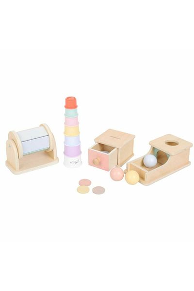 Micostore Set de jucării Montessori pentru abilități motorii, cutie educativă, 2 ani, cutie