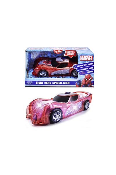 Simba Jada Marvel Light Hero Spider Man Car With Sounds And Lights 1:32 Scale
