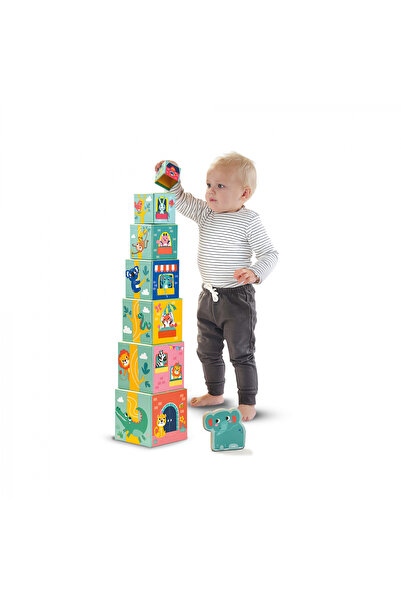 SES Creative Stacking Toy - Tower With Animal Figures