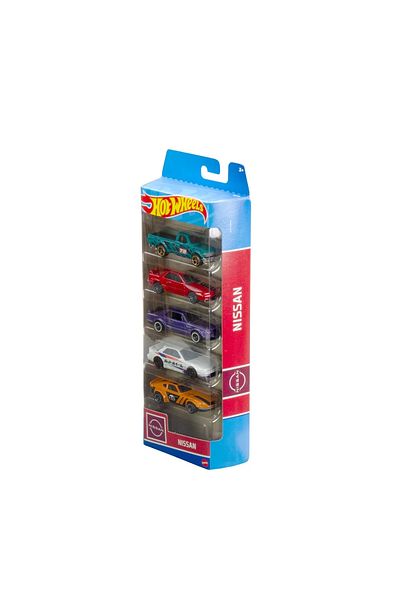 mattel Set of 5 Hot Wheels Nissan cars