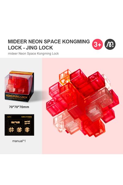 Mideer Joc Kongming Lock Pentru Antrenarea Creierului Si A Rabdarii, Jing Lock, Brain Twister