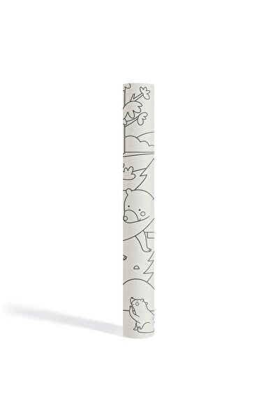 Mideer Coloring Paper Roll - Zoo Theme - 4 M Length, With Adhesive